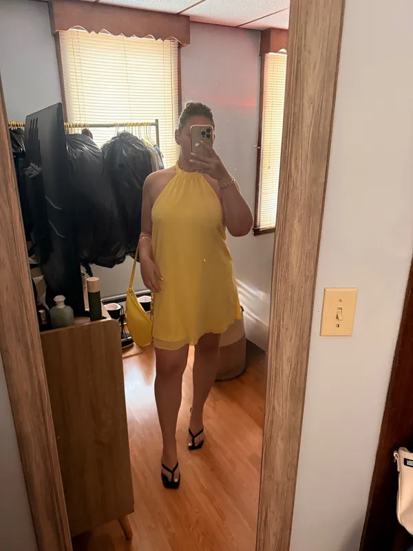 MORE TO COME Calanthe Mini Dress in Yellow - Revolve - Image 4