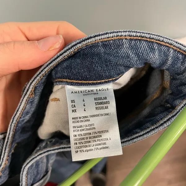 American eagle outfitters mom jeans comfort stretch waistband size 4 regular. - Image 14