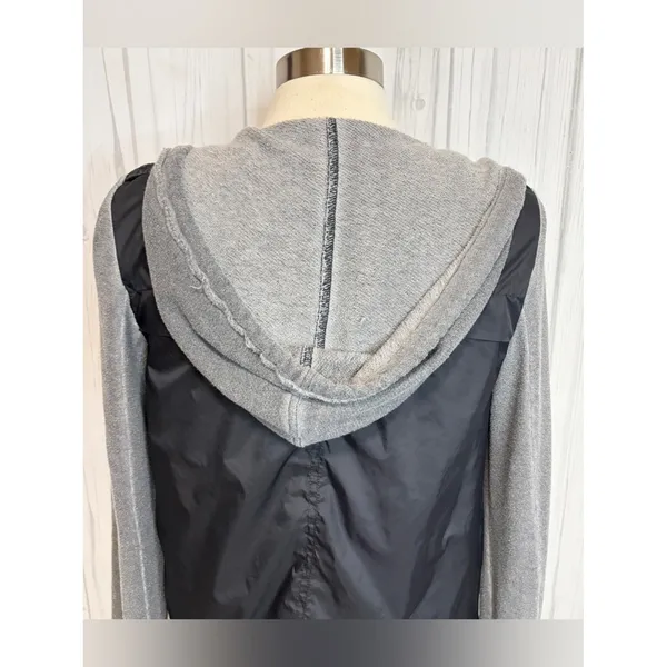 FREE PEOPLE Mixed Media‎ Full Zip Windbreaker Sweatshirt Hoodie, Medium - Image 9