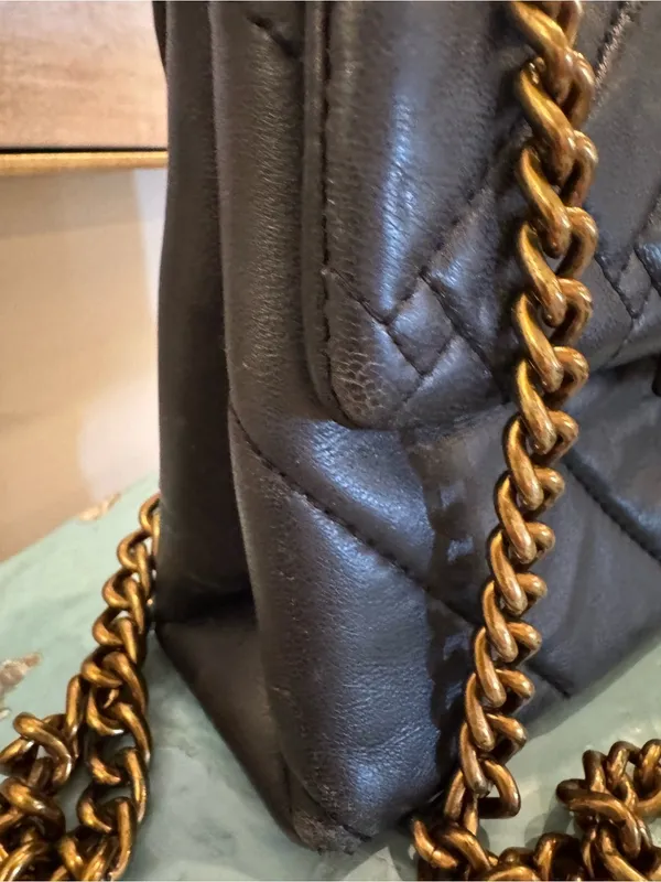 Kurt Geiger Mini Kensington Black Leather Crossbody Bag - Image 9