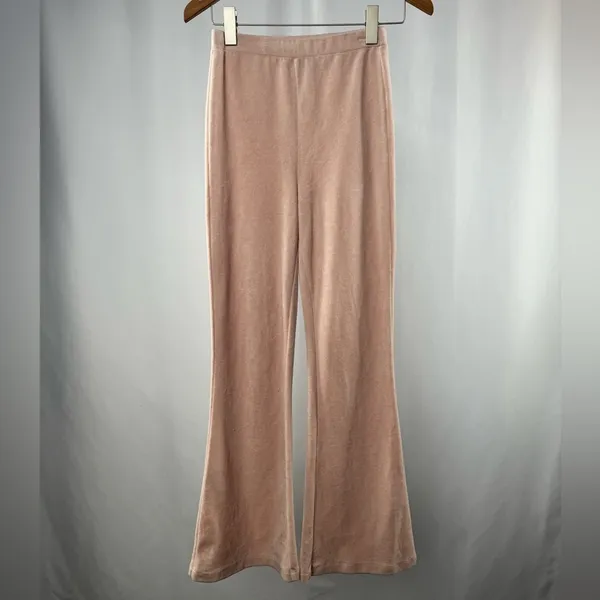 Majorelle Cameo Velour Pant‎ in Pink Dust Size Extra Small - Image 2