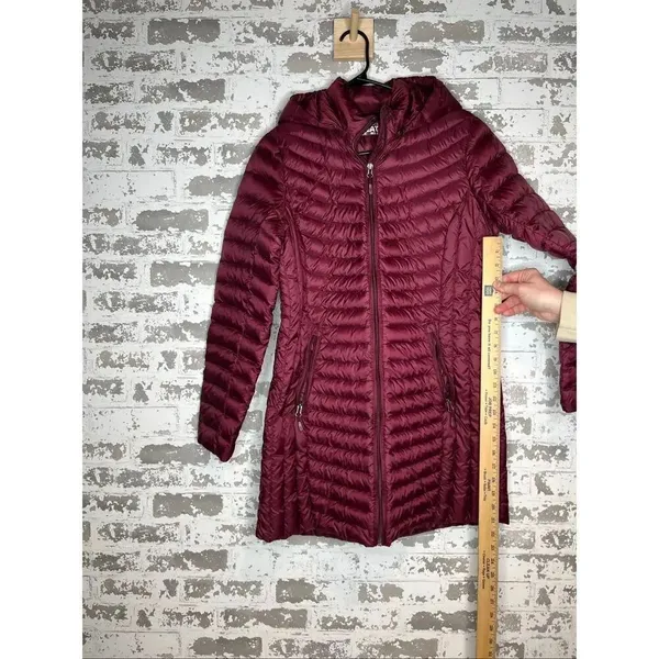 32° heat | women maroon down filled jacket - Image 9