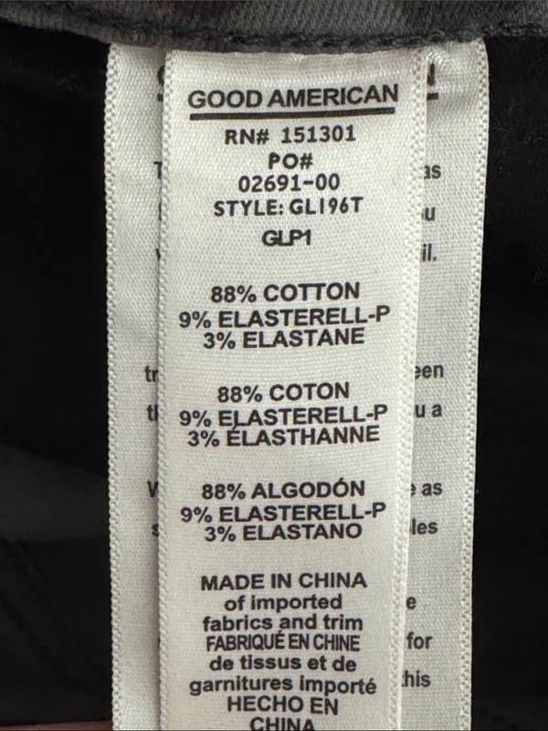 GOOD AMERICAN Good Legs Skinny Jeans Gray Animal Print Women’s 10 / 30 - Image 10