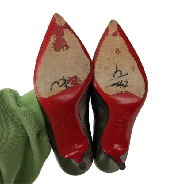 Christian Louboutin Metallic Stiletto Heels Pumps Size 6.5 - Image 14