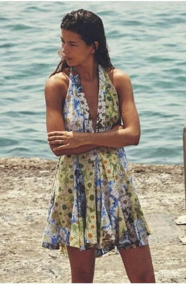 NWT! Zara Blogger Favorite Daisy Bloomcore Halter Mini Dress - Size XL - Image 9