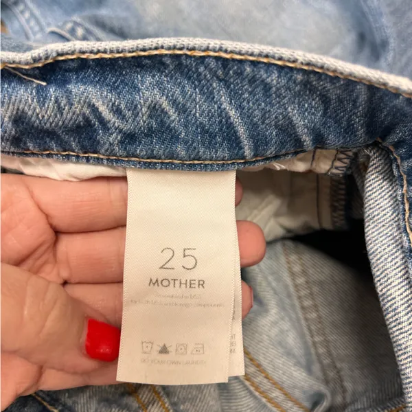 MOTHER The High Waisted Cardinal Sinner Ankle‎ Chew in Saving Grace size 25 - Image 6