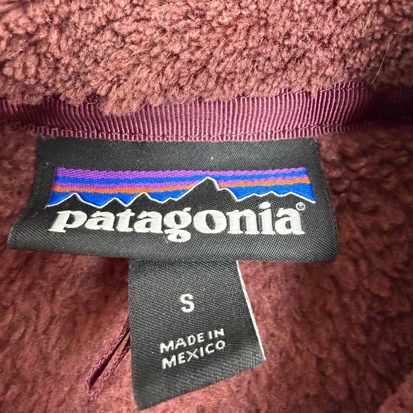 Patagonia Re-Tool Snap-T Pullover Women Small Burgundy 25443 Fleece Jacket - Image 6
