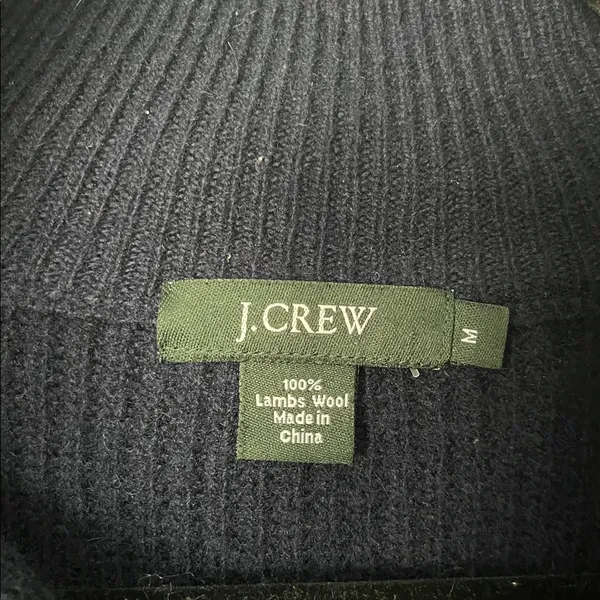J. Crew Dark Blue Wool Sweater - Image 2