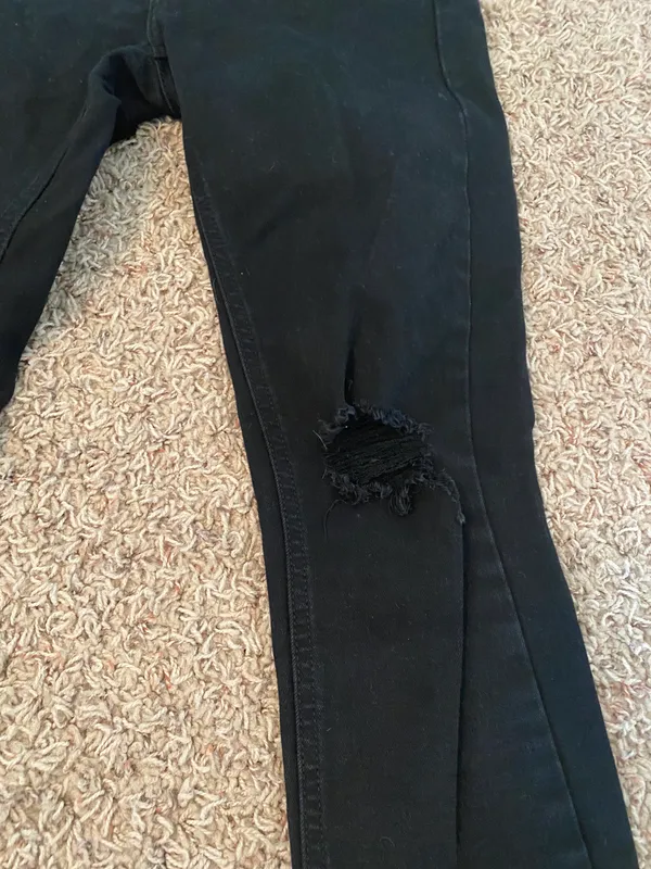 High Waist Ripped Skinny Jeans - Image 4