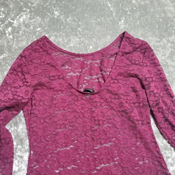 Forever 21‎ Lace Long Sleeve Bodysuit - Image 7