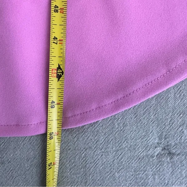 Abercrombie & Fitch Lilac Pink Asymmetrical Ruched Cut Out Midi Dress Size S - Image 9