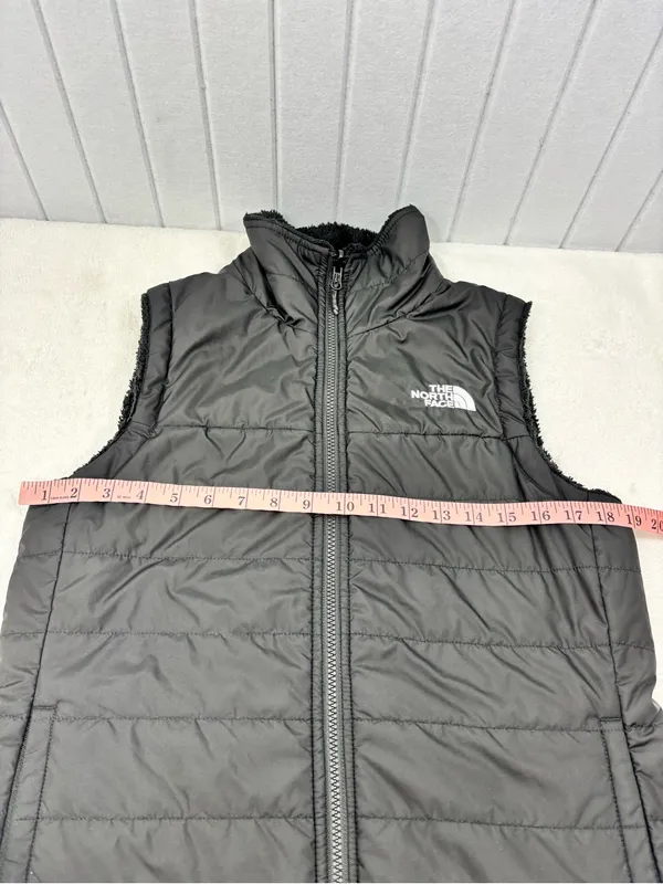 The North Face Reversible Black Quilted Puffer Vest Size S - Image 7