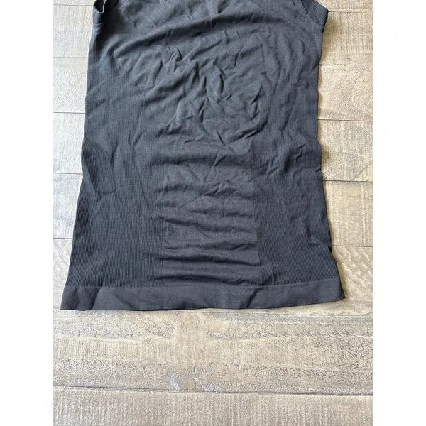 Steel Stretch Women's Black High Neck Ribbed‎ sides Tank Top Size S-M - Image 3