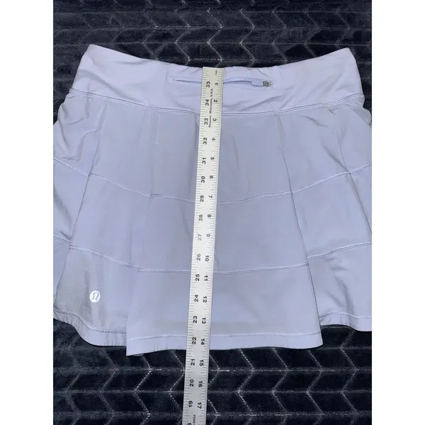 Lululemon Women's Blue Pace Rival Skirt Mid Rise Size 6 - Image 8