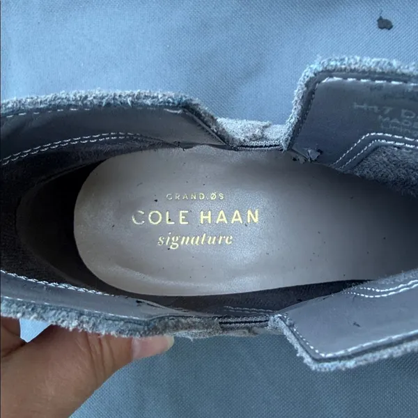 Cole Haan Gray Suede Ankle Booties size 6 - Image 9
