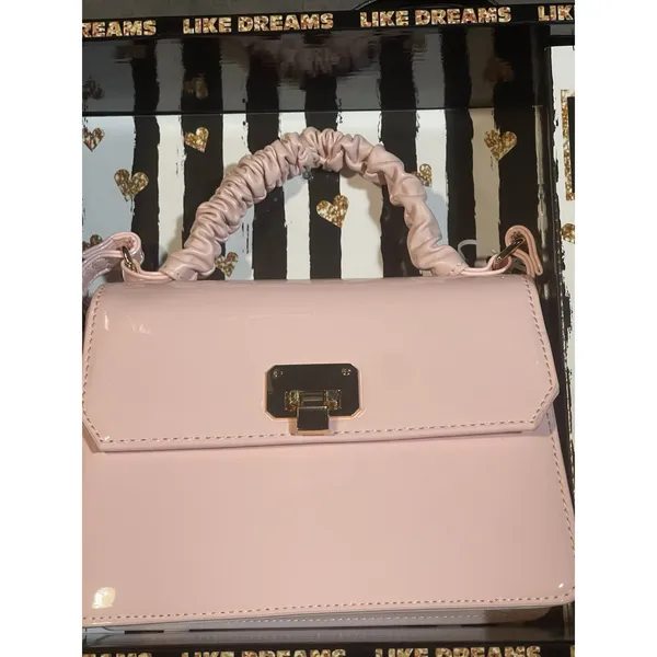 BRAND NEW Pale Pink Bag/Purse 2 Piece Gift‎ Set With Key Chain - Image 2