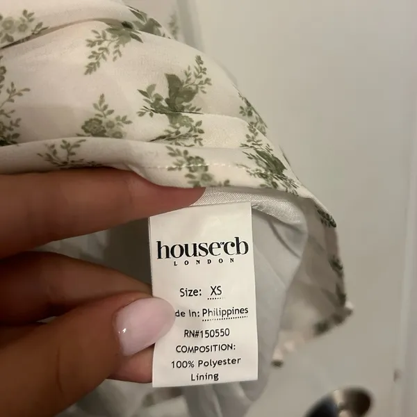House of CB Christiana Garden Print Mini Dress - Image 4