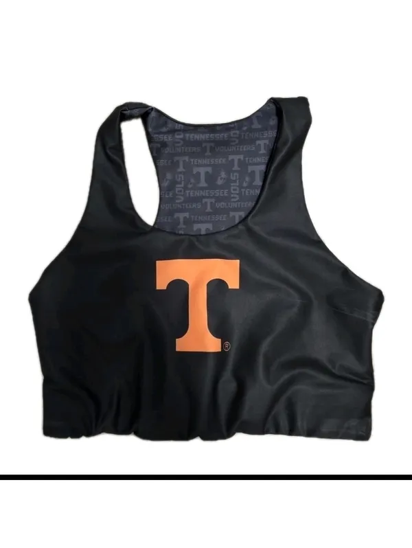 Womens Tennessee Volunteers Reversible Sports Bra Size XLARGE Black Orange Vols - Image 3