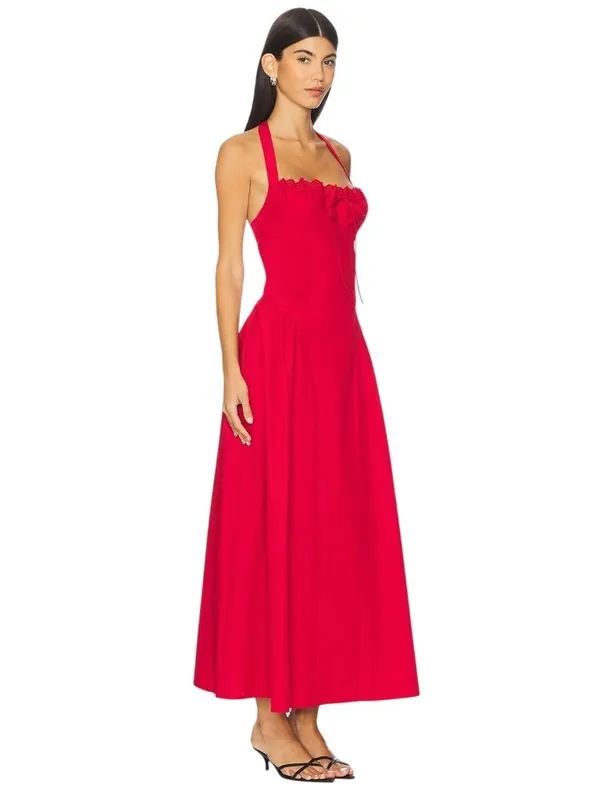 MORE TO COME Danniela Maxi Dress in Red XSmall New Womes Long Gown - Image 3