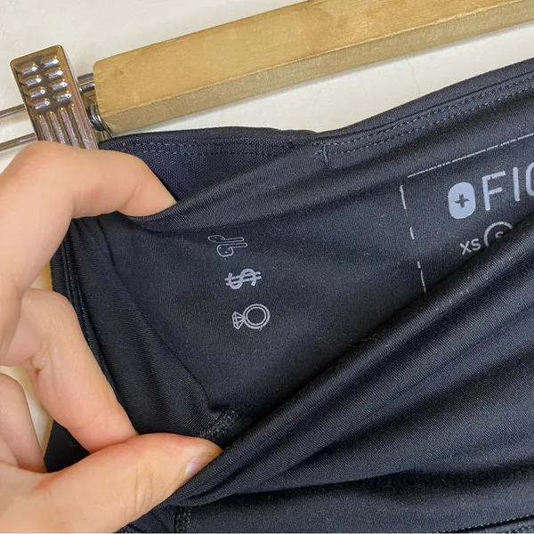 FIGS Performance Underscrub Legging 7/8 Slim Fit Black Sz Small - Image 6