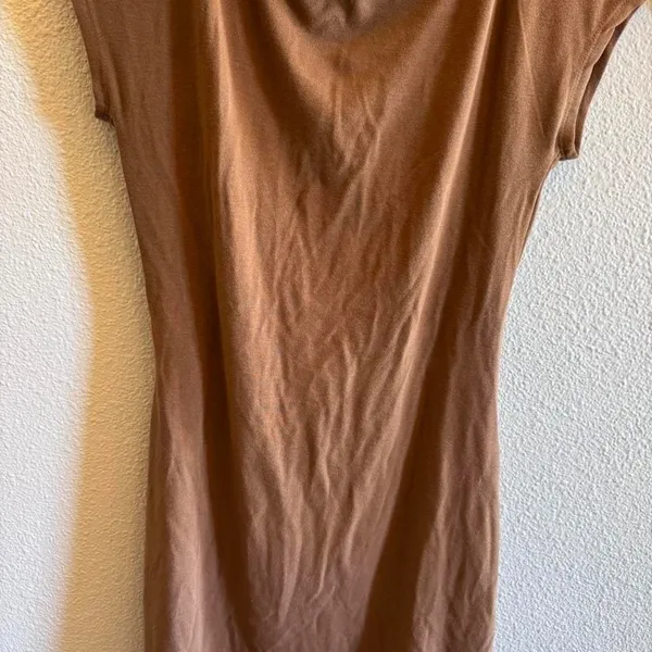 Free People Rosalia Essential Mini Dress Cigar Size Small NWT‎ MSRP $60 - Image 3