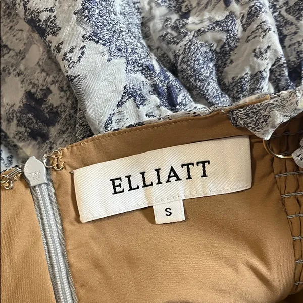 Elliatt Doves Dress In Slate Blue Size Small - Image 7