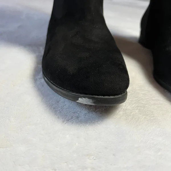 Lane Bryant OTK Suede Flat Boots Size 8W Over the Knee Wide Calf Preppy Classic - Image 9