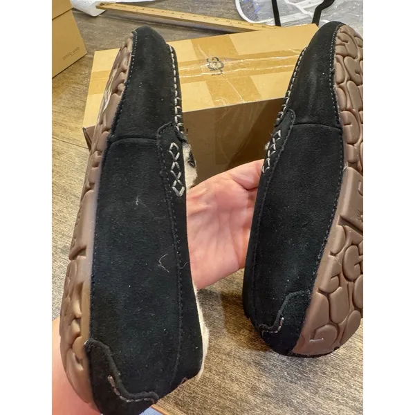Women's Ansley Slipper Size 7 Black Suede Fur Lining - Image 9