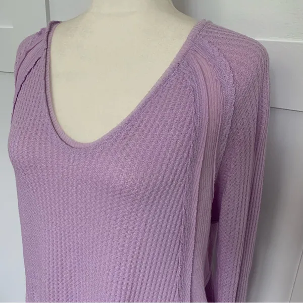 Free People Catalina Waffle Knit Thermal Top - Image 8