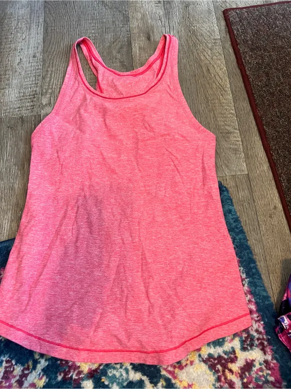 Lululemon think fast top in pink size 6 - Image 4