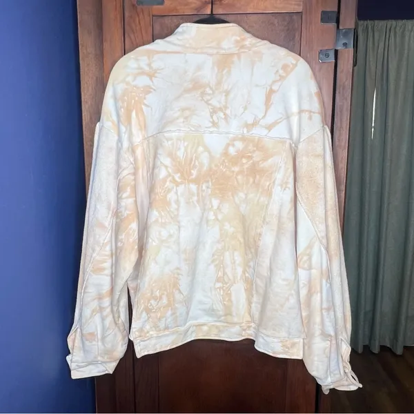 Natural Life Lena Cropped Trucker Sweatshirt Jacket Tie Dye Boho Size L/XL - Image 4