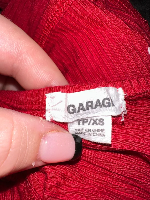 Garage Long Sleeve Crop Top - Image 2