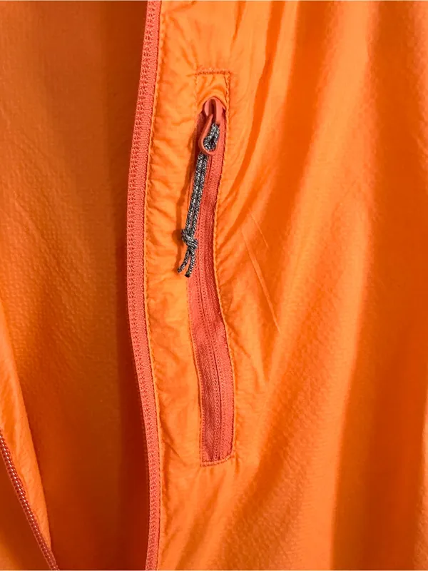 Alpine Design Orange Lightweight Zip Pockets Hooded Windbreaker Jacket Large - Image 5
