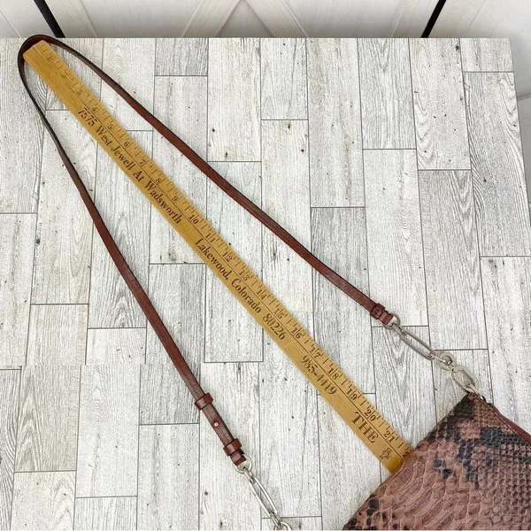 Coach Python‎ Embossed Crosstown Crossbody Bag Brown - Image 12