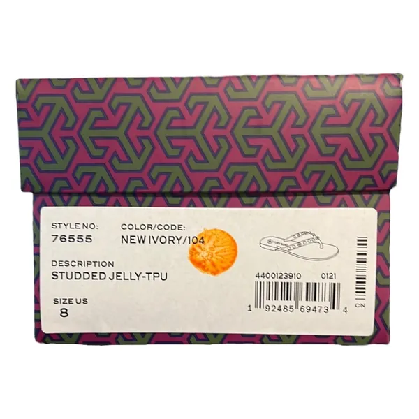 NIB Tory Burch Studded Jelly Thongs - Image 7