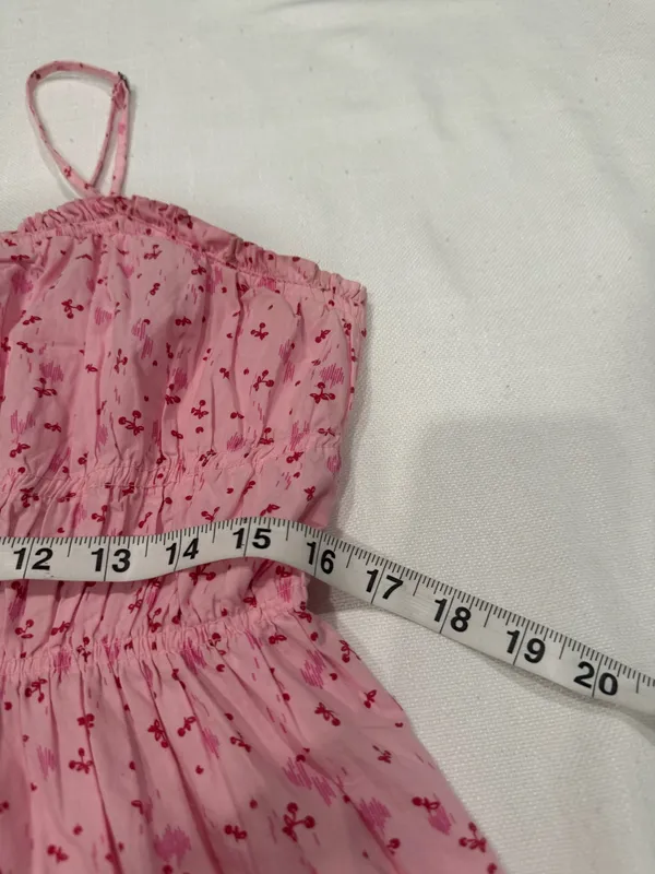 Free People Pink Cherry Gabby Mini Dress Medium - Image 11