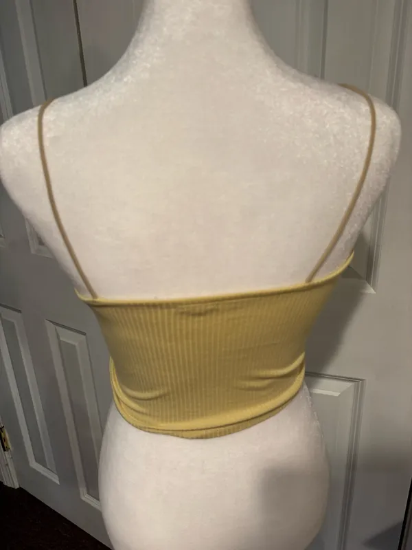 Yellow cropped cami from garage  - Image 4