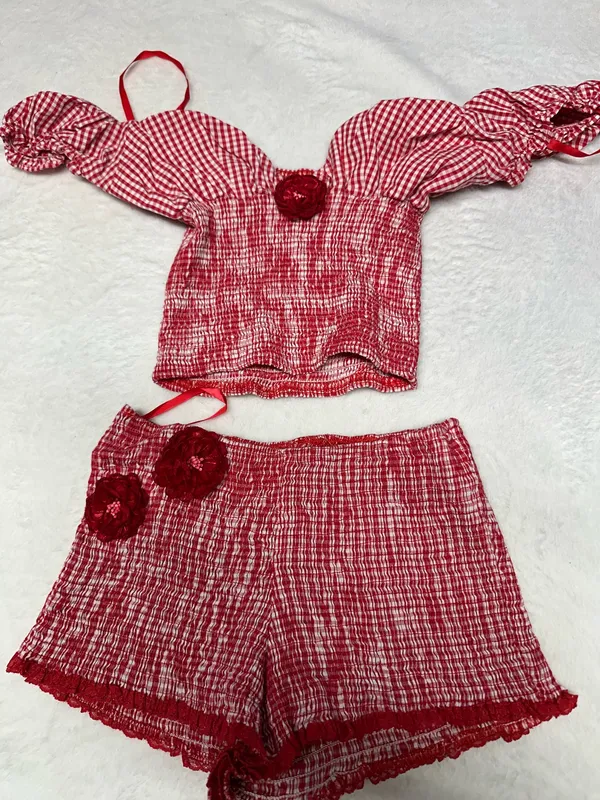 Outcast Clothing Tosca Red Gingham Set l - Image 2