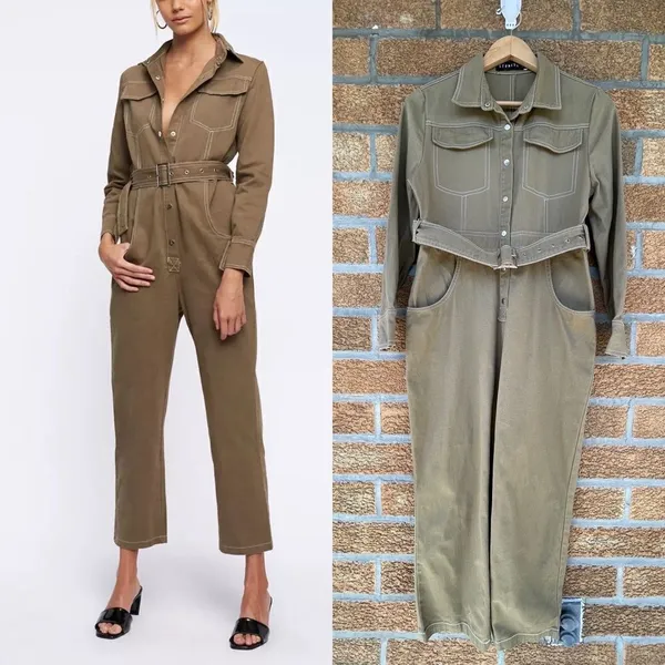 Lioness Jumpsuit “Williamsburg” Coveralls Belted Medium - Image 2