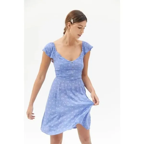 ✨Billabong Forever Yours Mini Sz Medium Blue Dress✨ - Image 2
