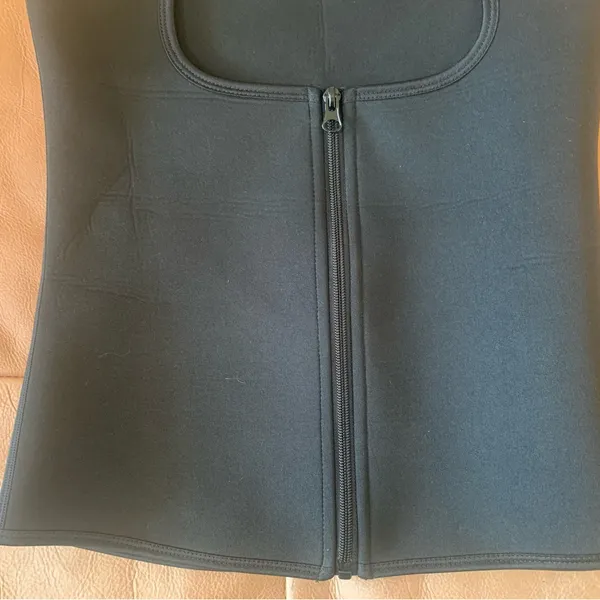 Waist Trainer Black Zip Up - Image 4