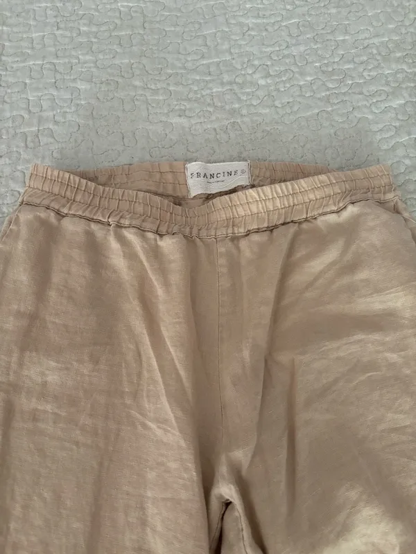Francine pants wide leg elastic waist side pockets - Image 2