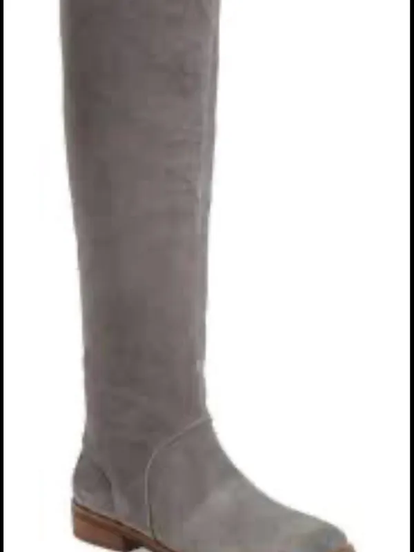 UGG Charcoal Suede Daley Riding Boots - Image 2