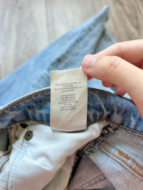 Aritzia Denim Forum The Arlo Hi-Rise Straight Jean in Light Wash Size 29 - Image 8