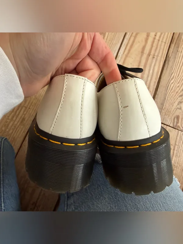 Dr. Martens 1461 Quad Smooth Leather Platform Shoes size 8 - Image 3