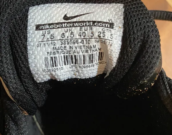 Nike Black/White MVP Keystone Low Le Cleats -7.5(women’s 9) - Image 2