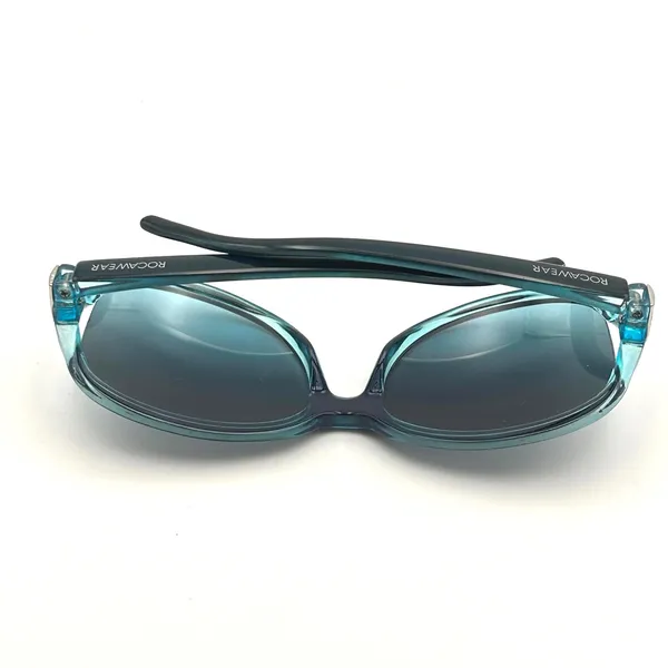 Rocawear Sunglasses Womens Oversized R3115 NYTQ Teal Blue Black‎ Y2K Glam - Image 9