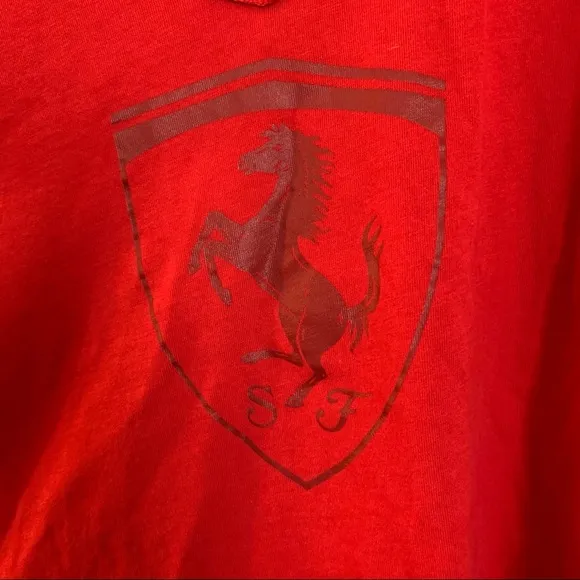 Like New Puma Ferrari Prancing Pony Tshirt - Image 2