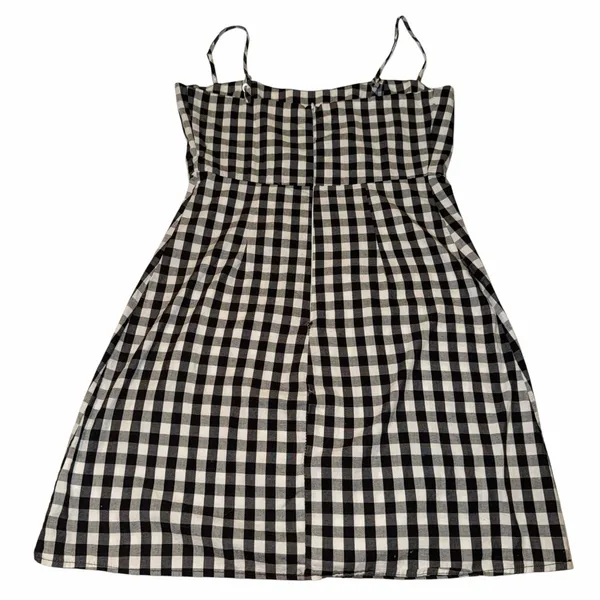 John Galt black and white Gingham babydoll Dress - Image 2