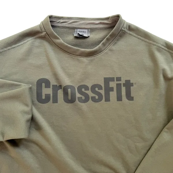 NoBull Project Crossfit Green Ladies Sweatshirt Small Cotton Fleece Gym Crossfit - Image 2